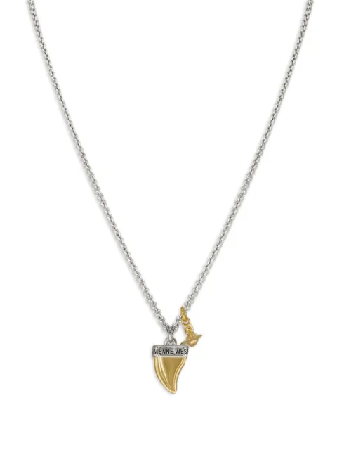 Vivienne Westwood Orb shark-tooth necklace Gold 630203J602P386