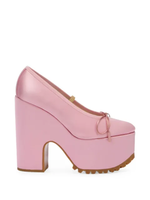Moschino platform lace-up pumps Pink MA1024EI1PM40