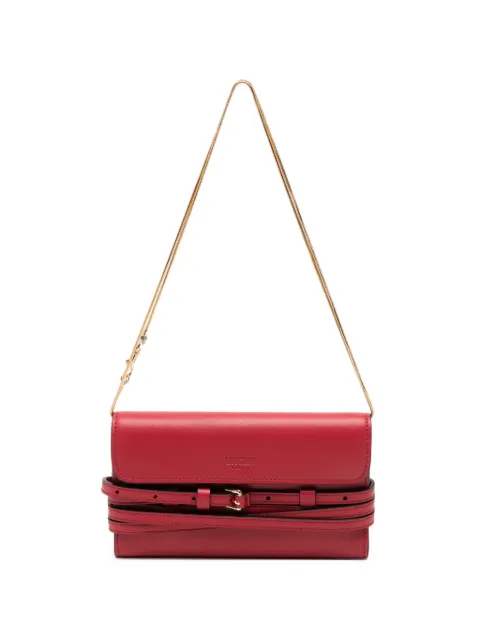 Moschino buckle-detail chain-strap wallet Red MC5600PP1POA1
