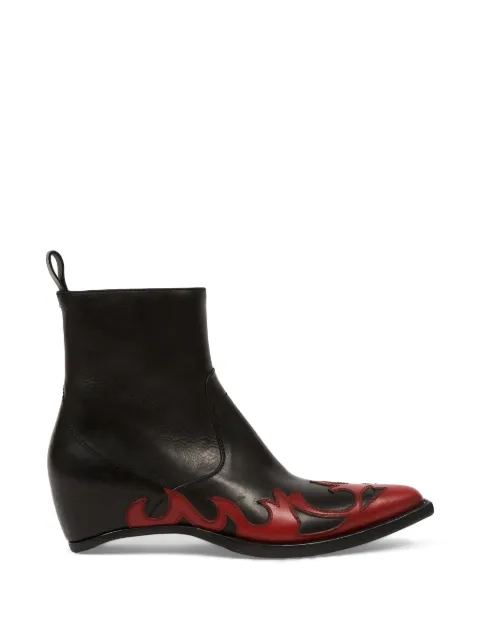 Maison Margiela Heel-Less Western Flames boots Black S57WU0301P7788