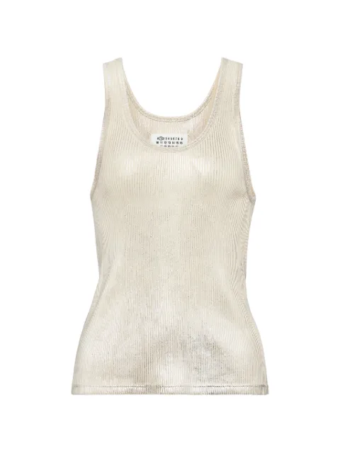 Maison Margiela ribbed tank top Neutrals S51NL0056M20237