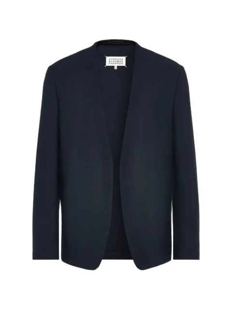 Maison Margiela open-front collarless jacket Blue S50BN0554S47782