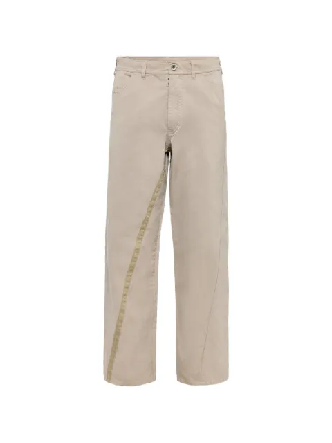 Maison Margiela twisted-seam straight-leg trousers Neutrals S50KA0733M35920