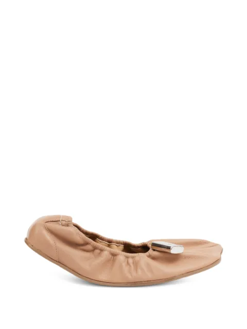 MM6 Maison Margiela Anatomic numeric-tag ballet flats Neutrals S59WZ0106P7565