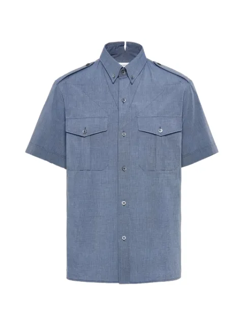 Maison Margiela foldable short-sleeved shirt Blue S50DR0018M35894