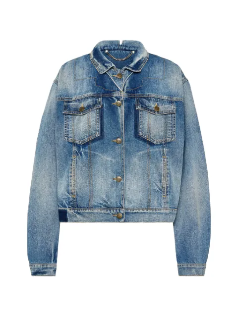 Maison Margiela foldable-collar denim jacket Blue S51AM0530M30034