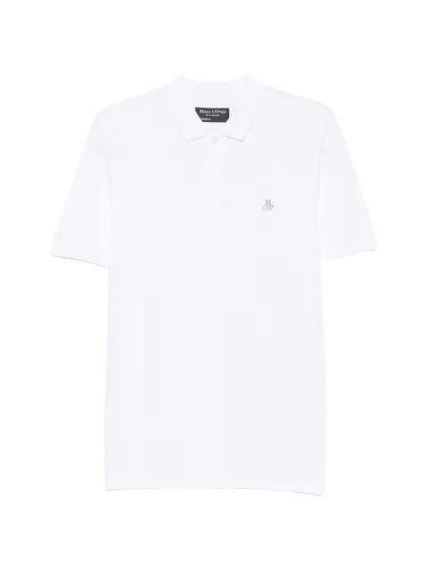 Marc O'Polo logo-embroidered polo shirt White MPOB21223053092