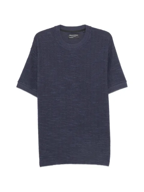 Marc O'Polo textured-knit T-shirt Blue MPO5000012697