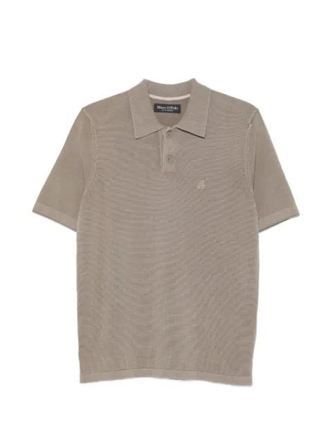 Marc O'Polo logo-embroidered polo shirt Neutrals MPO5000012740