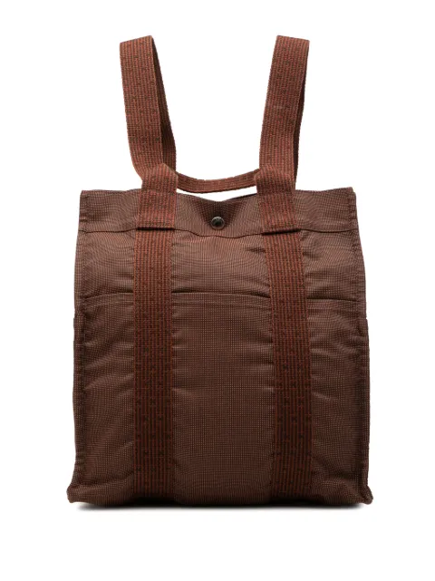 Hermès Pre-Owned 20th Century Canvas Herline MM backpack Brown XVQQBC4LKLR2JDHW