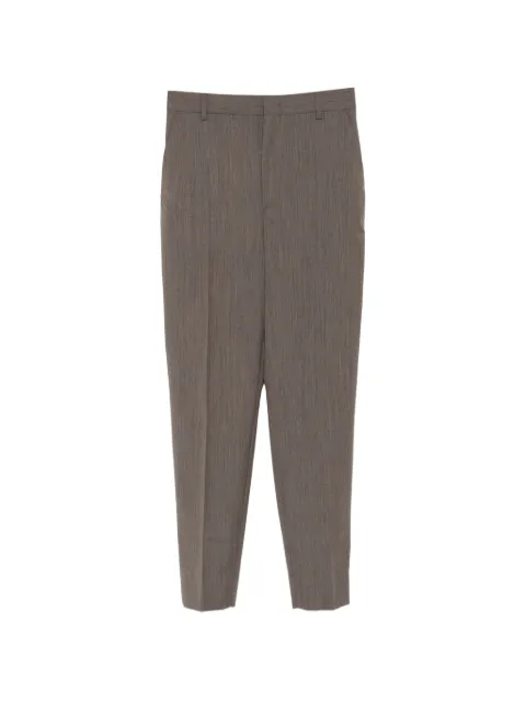 Moschino pressed-crease tailored trousers Brown A03245521
