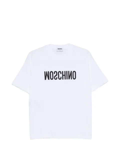 Moschino logo-print cotton T-shirt White A07065541