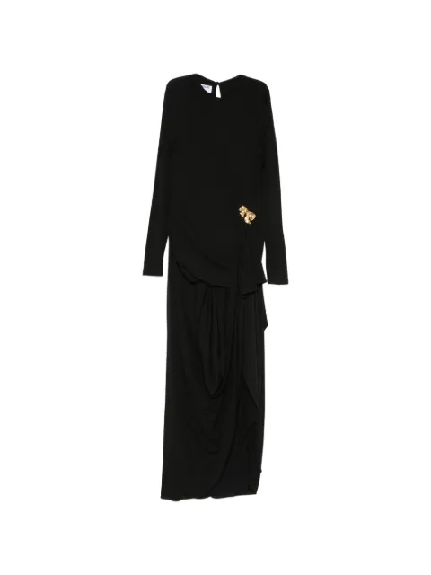 Moschino bow-detail maxi dress Black A04125534