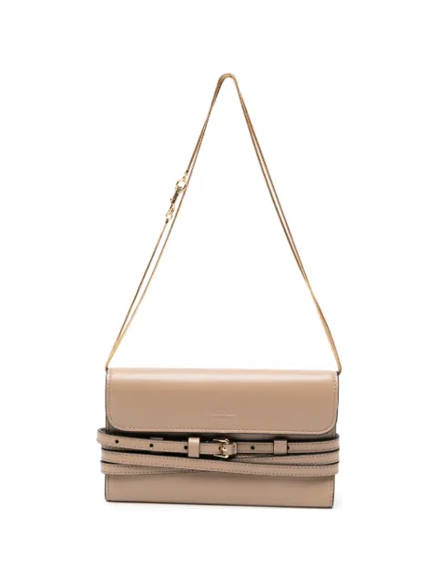 Moschino buckled-strap chain-link wallet Neutrals MC5600PP1POA1