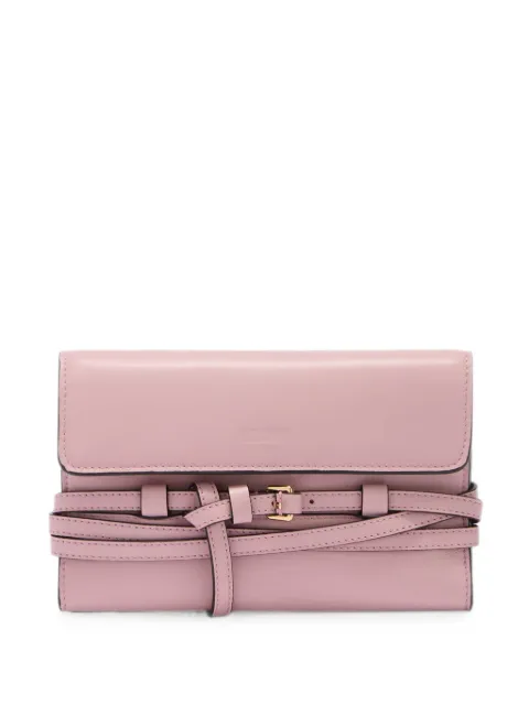 Moschino buckled-detail leather wallet Pink MC5600PP1POA1