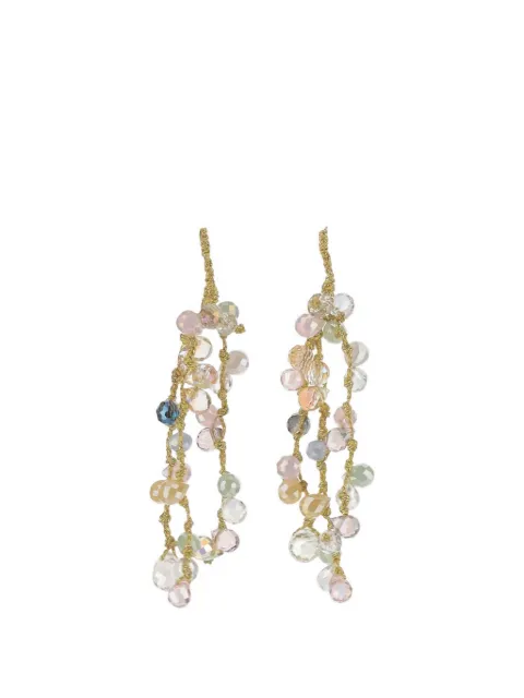 Mela crystal-embellished teardrop earrings Gold FMULTICOLORGOLD