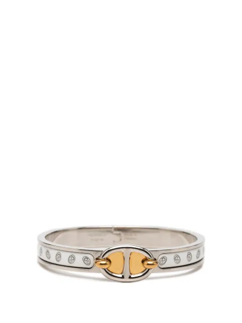 Hermès Pre-Owned 2024-2026 Enamel Mini Clic Chaine d Ancre Maillon Bracelet TGM costume bracelet Silver M3X6L2XP18LGQLYF
