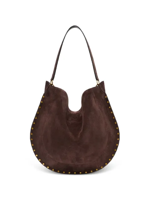 ISABEL MARANT stud-embellished suede shoulder bag Brown PP0200FAB2C03M