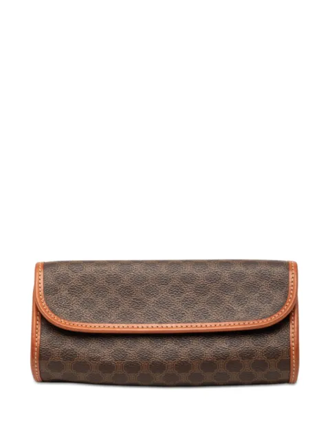 Celine Pre-Owned 1999 Macadam Coated Canvas clutch bag Brown ZW3LUPK027FKCBP5