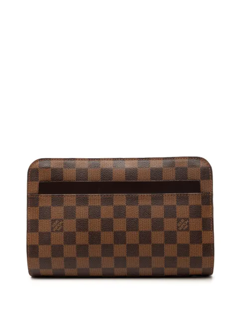 Louis Vuitton Pre-Owned 2010 Damier Ebene Saint Louis Pochette clutch bag Brown 92IZMM32GECOPA5U