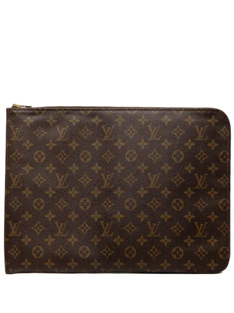 Louis Vuitton Pre-Owned 1996 Monogram Poche Documents Portfolio business bag Brown 7H18BCR4T9FIK749
