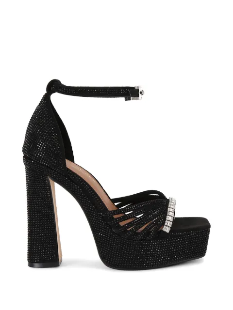 Kurt Geiger London crystal-embellished platform sandals Black 5850800609