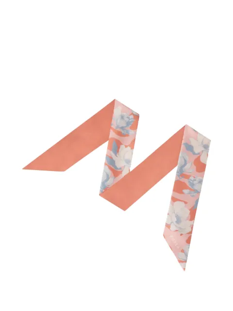 Furla Metropolis floral-print scarf Orange WT00022BX4706