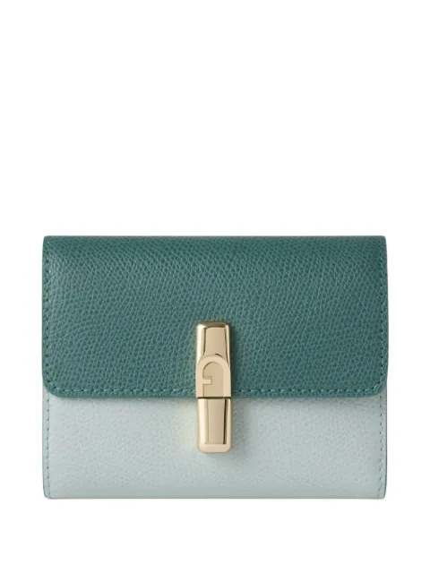 Furla S Compact logo-plaque wallet Green WP00564ACO000