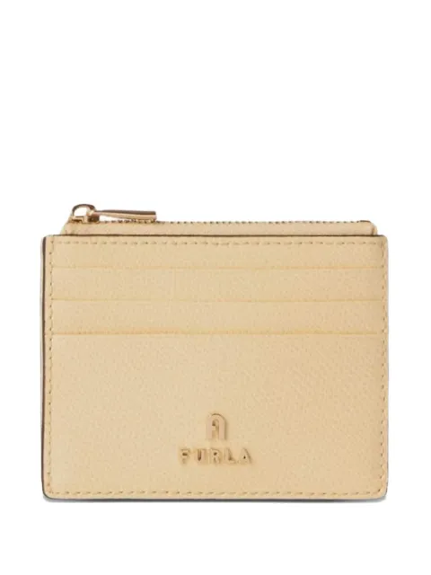Furla S Camelia textured-leather card case Neutrals WP00388ARE0001007