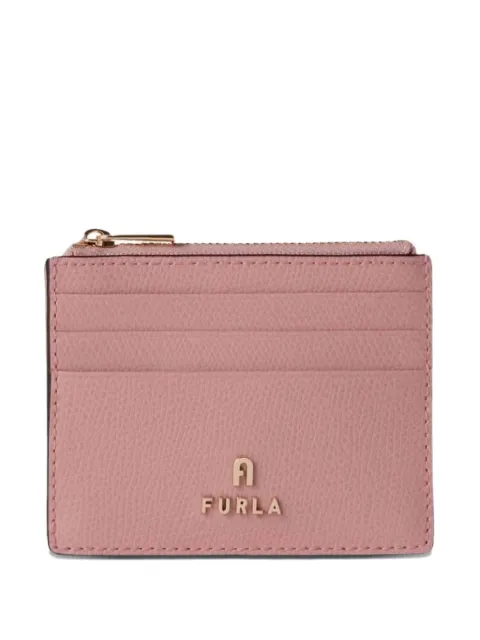Furla S Camelia textured-leather card holder Pink WP00388ARE0001