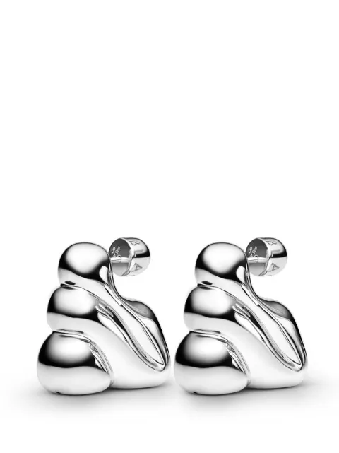 Maria Black Bogota wavy earrings Silver 101111AGMPAIR