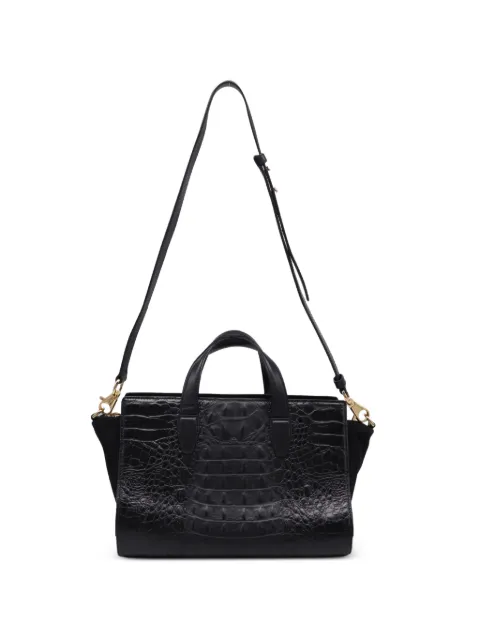 Pre-Owned Alexander Wang Pelican croc-embossed tote bag Black GILTPUUSBA742679W