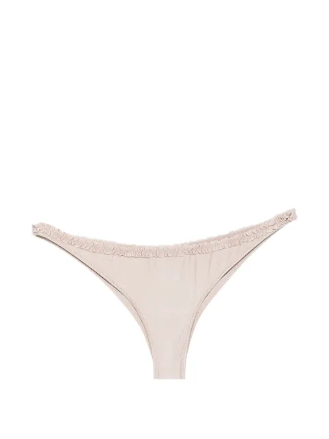 Frankies Bikinis Kate ruffled bikini bottoms Neutrals 11495SA