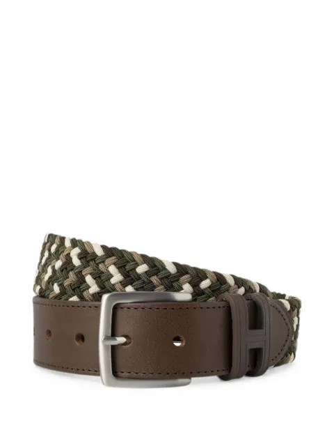 Hackett London Parachute braided belt Green HM4100006