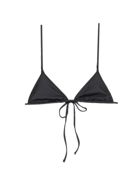 Frankies Bikinis Elena triangle tie-fastening bikini top Black 10570NS