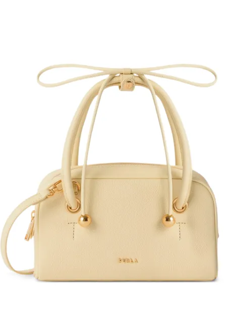 Furla Dome leather tote bag Yellow WE00915BX4573