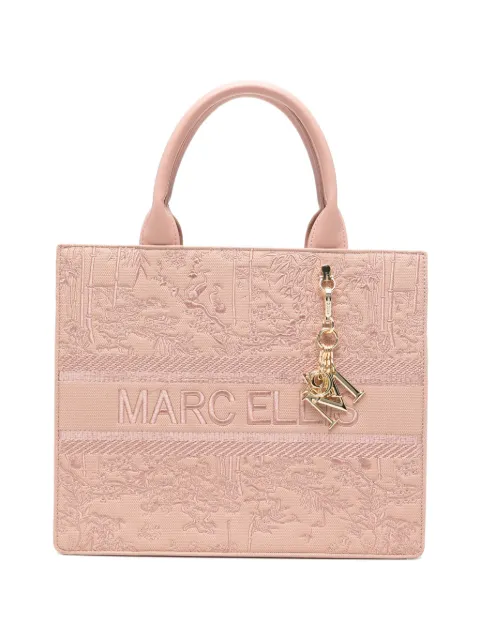 Marc Ellis embroidered tote bag Pink BUBYLUXE