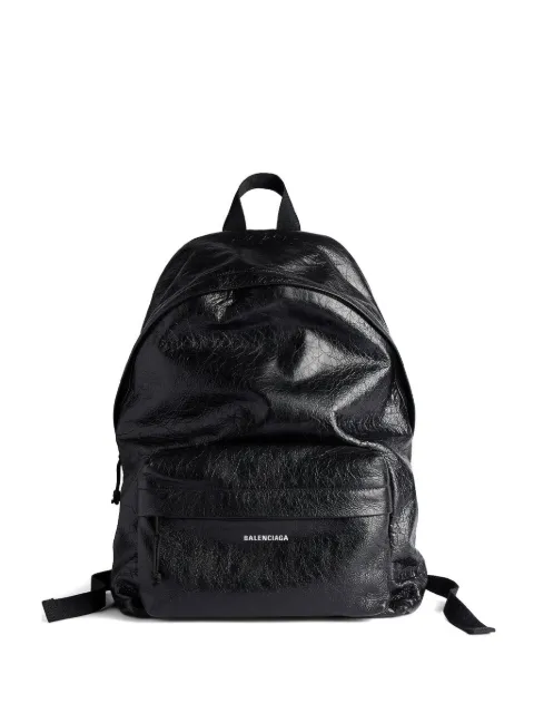 Balenciaga Explorer leather backpack Black BA5032211
