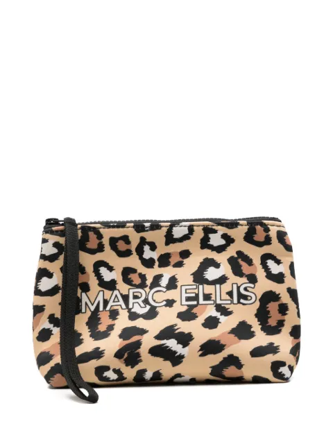 Marc Ellis Buby leopard-print clutch bag Neutrals BUBYPLEOPARD