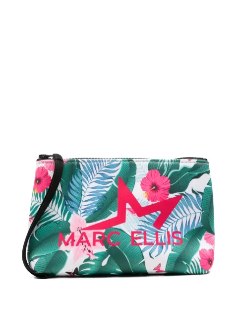 Marc Ellis Buby tropical-print clutch bag Green BUBYPTROPICAL