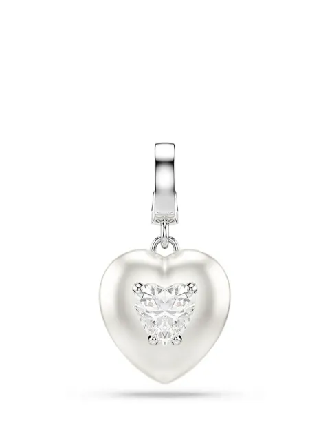 Swarovski Idyllia crystal-embellished heart-shape charm Silver 5742960