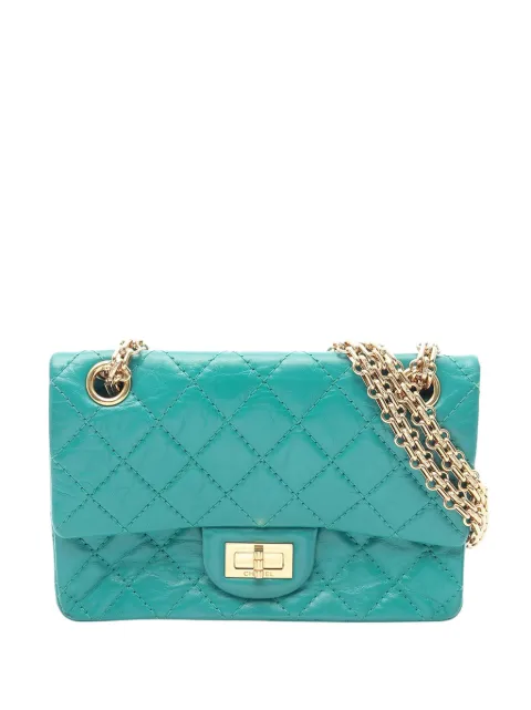 CHANEL Pre-Owned 2019 Quilted Aged Calfskin Reissue 2.55 Flap shoulder bag Green ZG5VWGY8SAEA7ENH