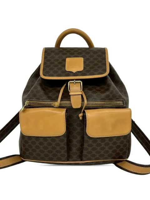 Celine Pre-Owned 2013 Macadam Coated Canvas backpack Brown 6V2RVKTONAWWWH2S