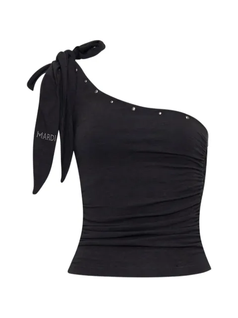 Mardi Mercredi studded bow-detail top Grey MFK61JNS003CHQQ00