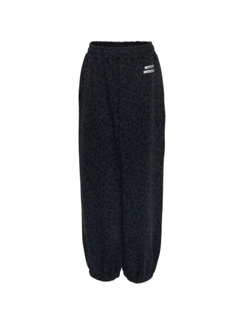 Mardi Mercredi leopard-print track pants Blue MFK61SPT003NVQQ00
