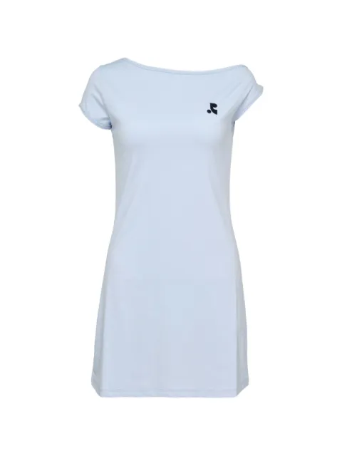 Rest & Recreation logo-print one-shoulder mini dress Blue RR261DR001SBF