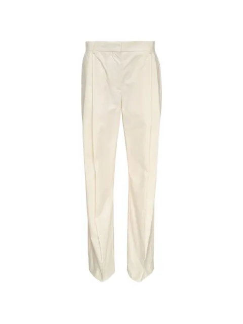 Stella McCartney pleated straight-fit trousers White 6440243HU175