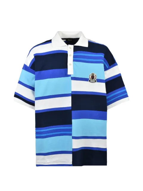 BREATH striped patch-detail polo shirt Blue BR26SSC5017BLU