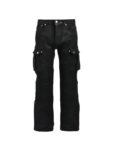 BREATH ribbed-panel cargo pants Black BR26SSP1023BLK