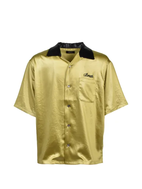 BREATH embroidered satin shirt Yellow BR26SSS2009MUS